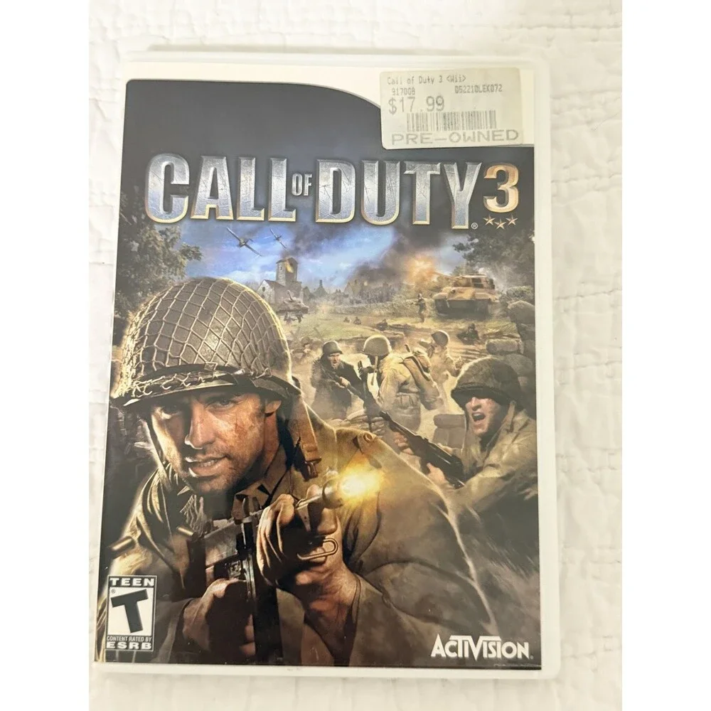 Nintendo Wii Call of Duty 3 Game used